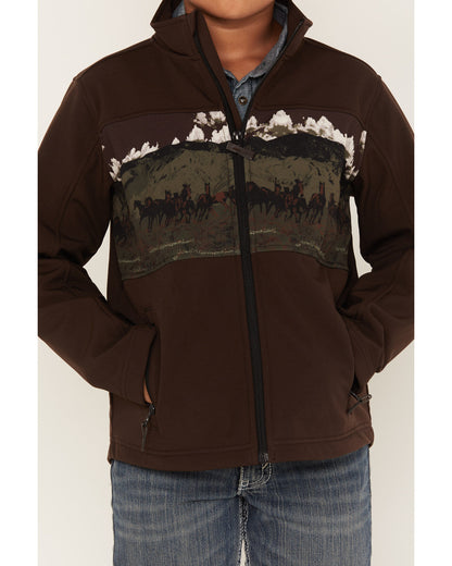 Boys' Western Scenic Print Softshell Jacket | Cody James Boys|Sale|Clothing
