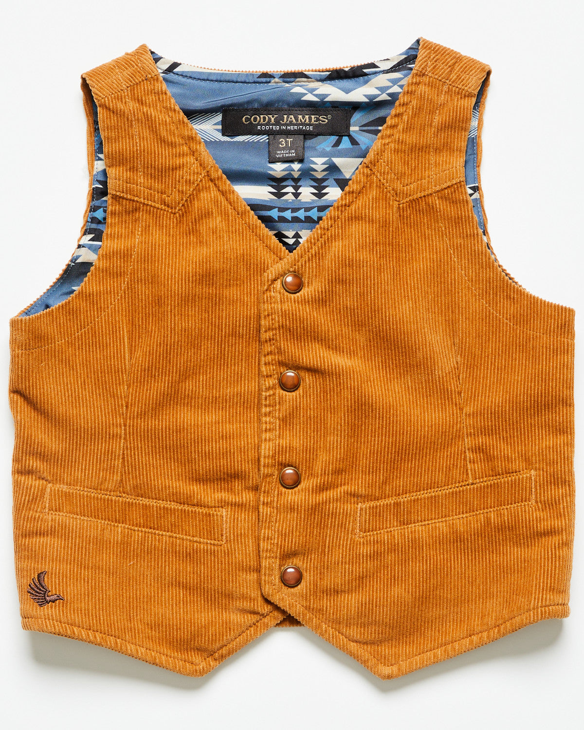 Toddler Boys' William Corduroy Snap Vest | Cody James Boys|Clothing