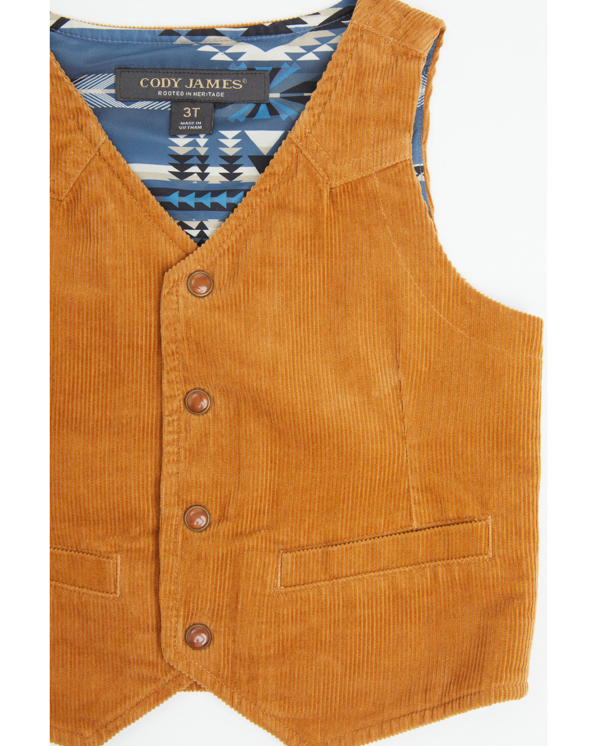 Toddler Boys' William Corduroy Snap Vest | Cody James Boys|Clothing