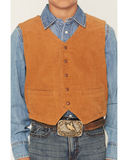 Boys' William Corduroy Western Vest | Cody James Boys|Sale|Clothing