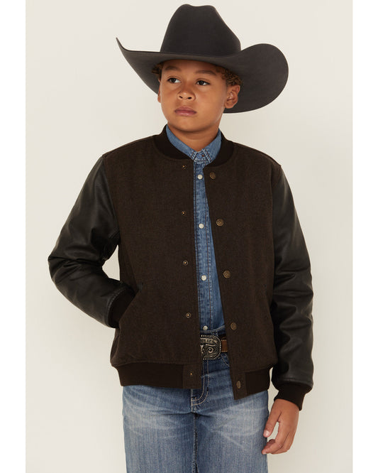 Boys' Brighton Solid Varsity Jacket | Cody James Boys|Sale|Clothing
