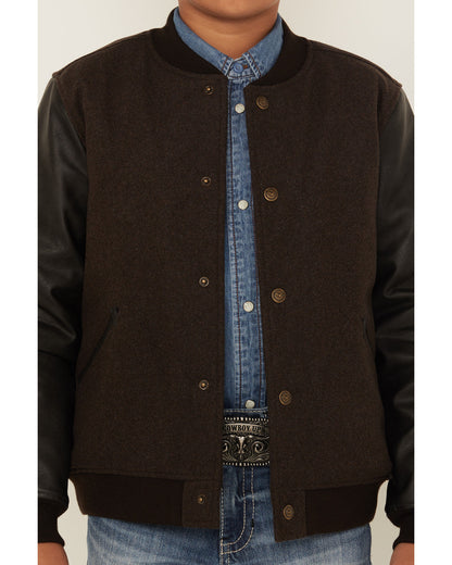 Boys' Brighton Solid Varsity Jacket | Cody James Boys|Sale|Clothing