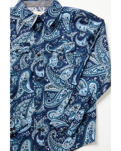 Toddler Boys' Westward Paisley Print Long Sleeve Snap Weste | Cody James Boys|Sale|Clothing