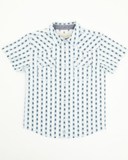Toddler Boys' Outlaw Pass Striped Print Short Sleeve Snap W | Cody James Boys|Clothing