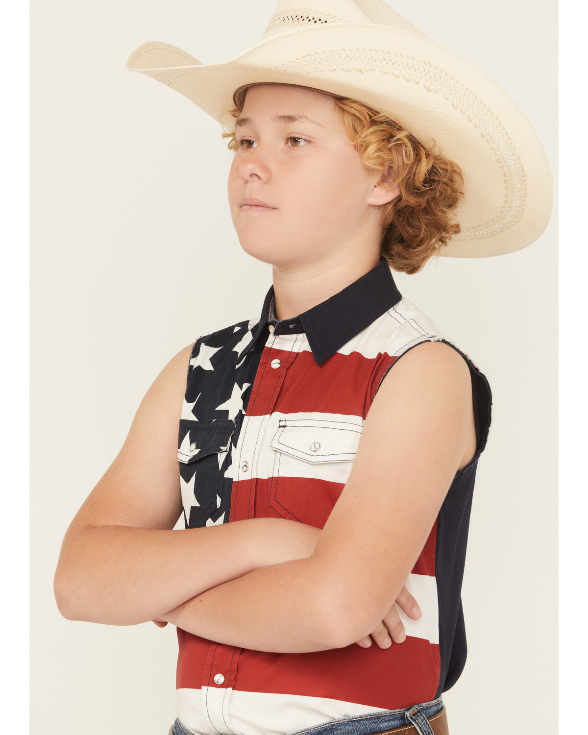 Boys' 2nd Amendment Bubba Sleeveless Snap Western Shirt | Cody James Boys|Clothing