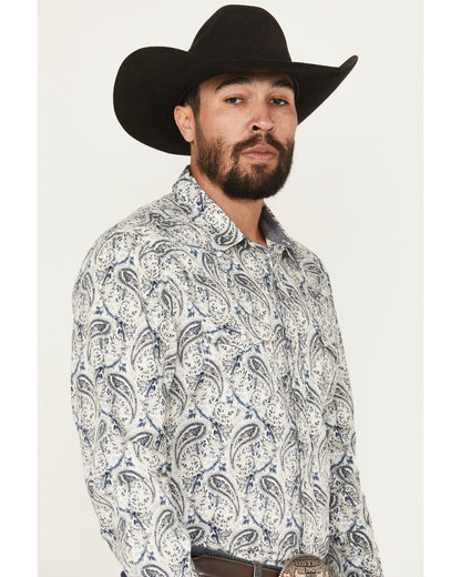Men's Rodeo Runway Paisley Print Long Sleeve Snap Shirt | Cody James Boys|Clothing|Sale