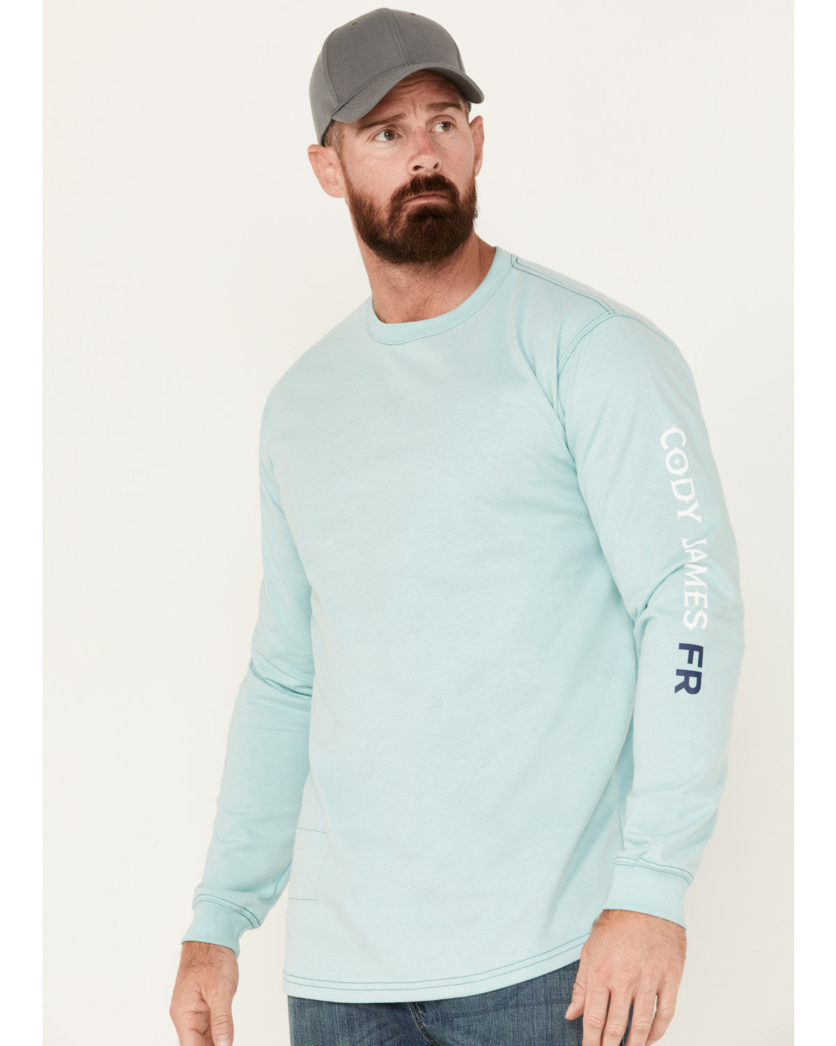 Men's FR Logo Long Sleeve Stretch Work T-Shirt | Cody James Sale