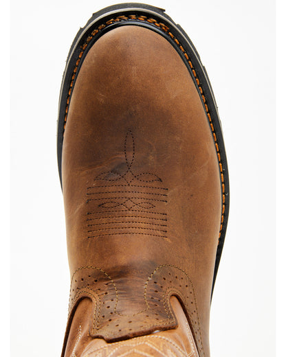 Men's Mustang Pull-On Waterproof Work Boots - Soft Toe | Cody James Sale
