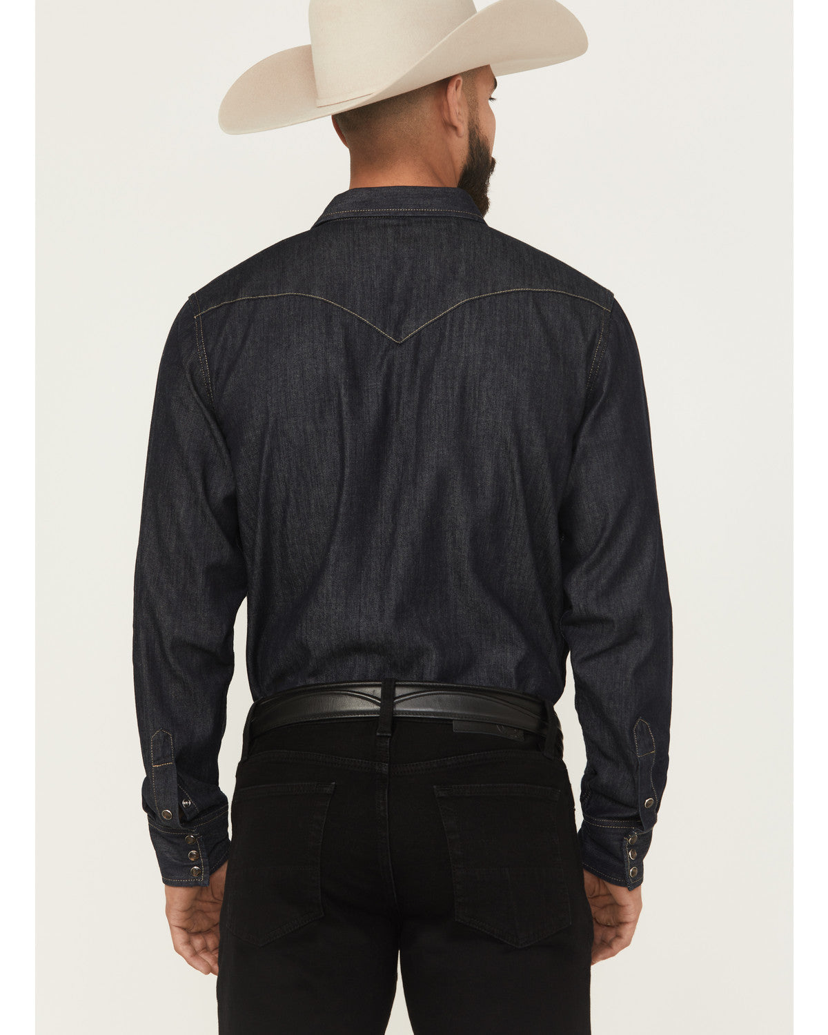 Black 1978® Men's Long Sleeve Snap Denim Western Shirt | Cody James Clothing