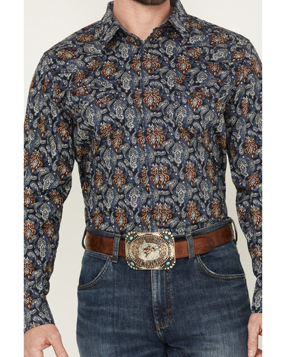Men's Rodeo Ritz Paisley Print Long Sleeve Snap Western Shi | Cody James Clothing