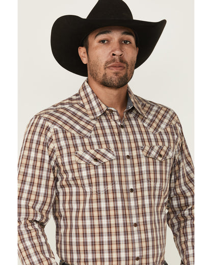 Men's Bradford Plaid Print Long Sleeve Snap Western Shirt | Cody James Clothing