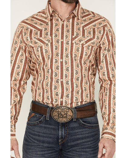 Men's Stillwell Paisley Print Long Sleeve Snap Western Shir | Cody James Clothing|Sale