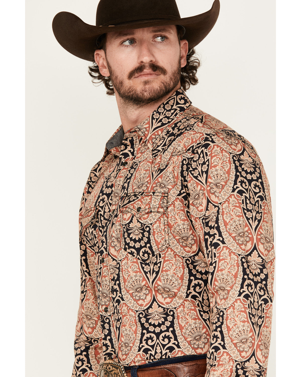 Men's Graysill Medallion Print Long Sleeve Snap Western Shi | Cody James Clothing|Sale