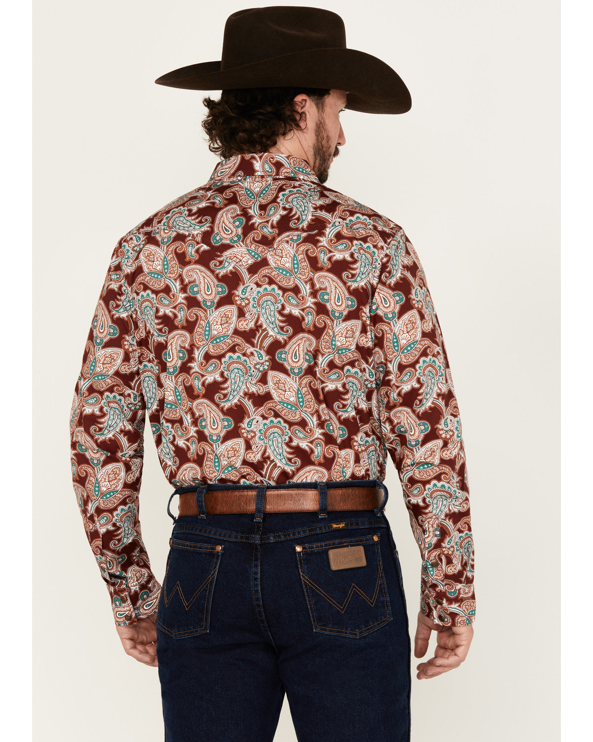 Men's Noah Paisley Print Long Sleeve Snap Western Shirt | Cody James Clothing|Sale