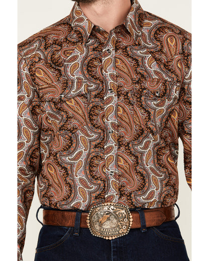 Men's Dennis Paisley Print Long Sleeve Snap Western Shirt | Cody James Clothing|Sale