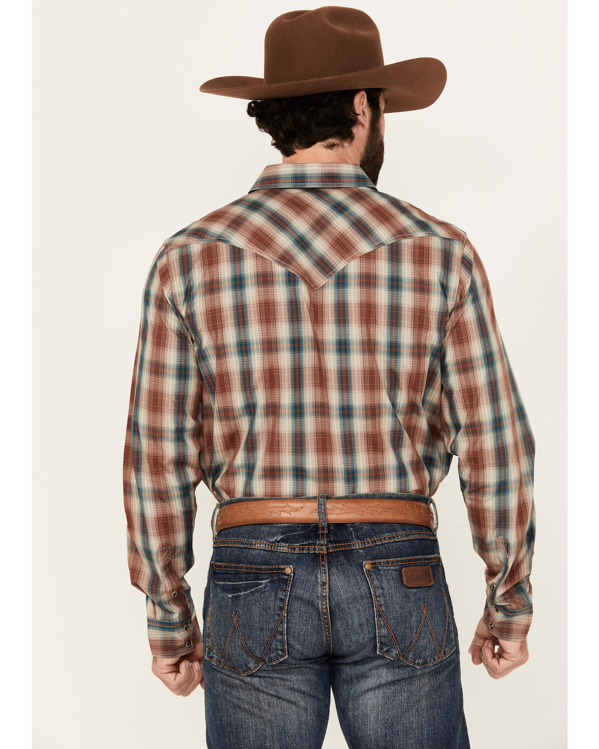 Men's Ricardo Plaid Print Long Sleeve Snap Western Shirt - | Cody James Clothing|Sale