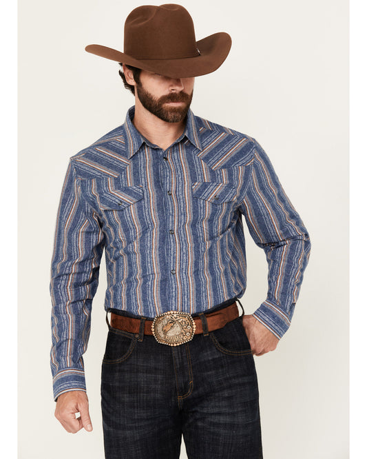 Men's Alpine Southwestern Striped Long Sleeve Pearl Snap We | Cody James Clothing|Sale