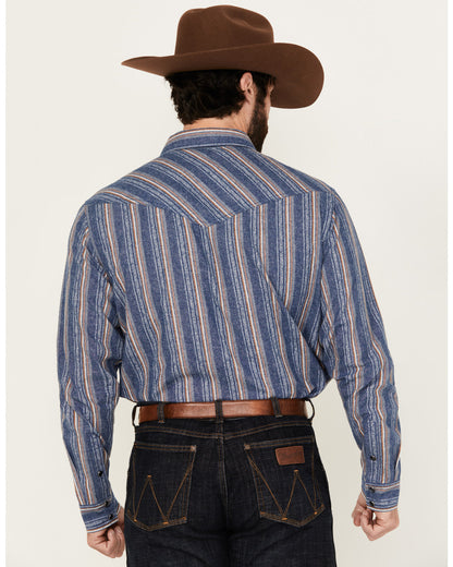 Men's Alpine Southwestern Striped Long Sleeve Pearl Snap We | Cody James Clothing|Sale