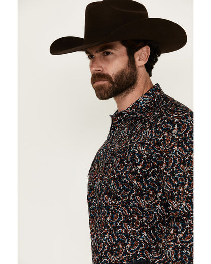 Men's Take Flight Paisley Print Long Sleeve Snap Western Sh | Cody James Clothing