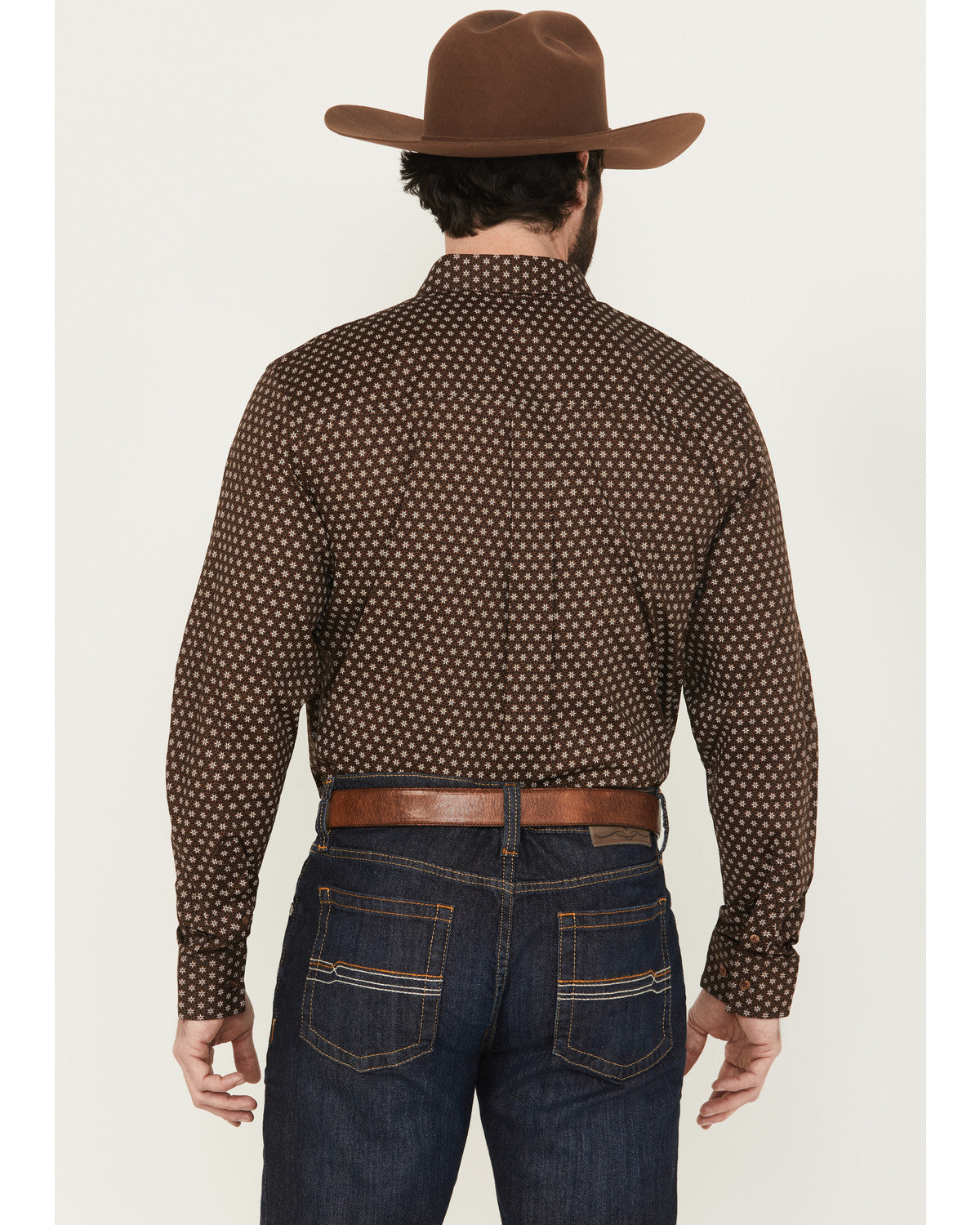 Men's Sebastian Geo Print Long Sleeve Button-Down Stretch W | Cody James Clothing