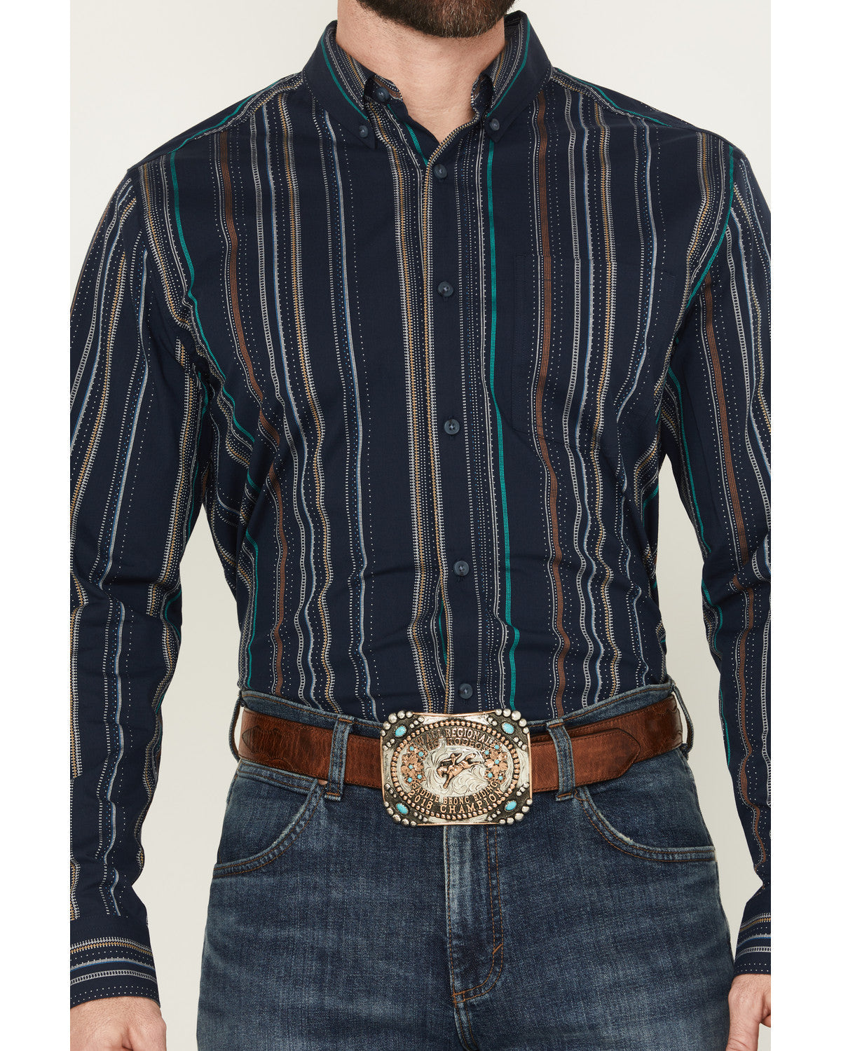 Men's Blake Striped Long Sleeve Button-Down Stretch Western | Cody James Clothing|Sale