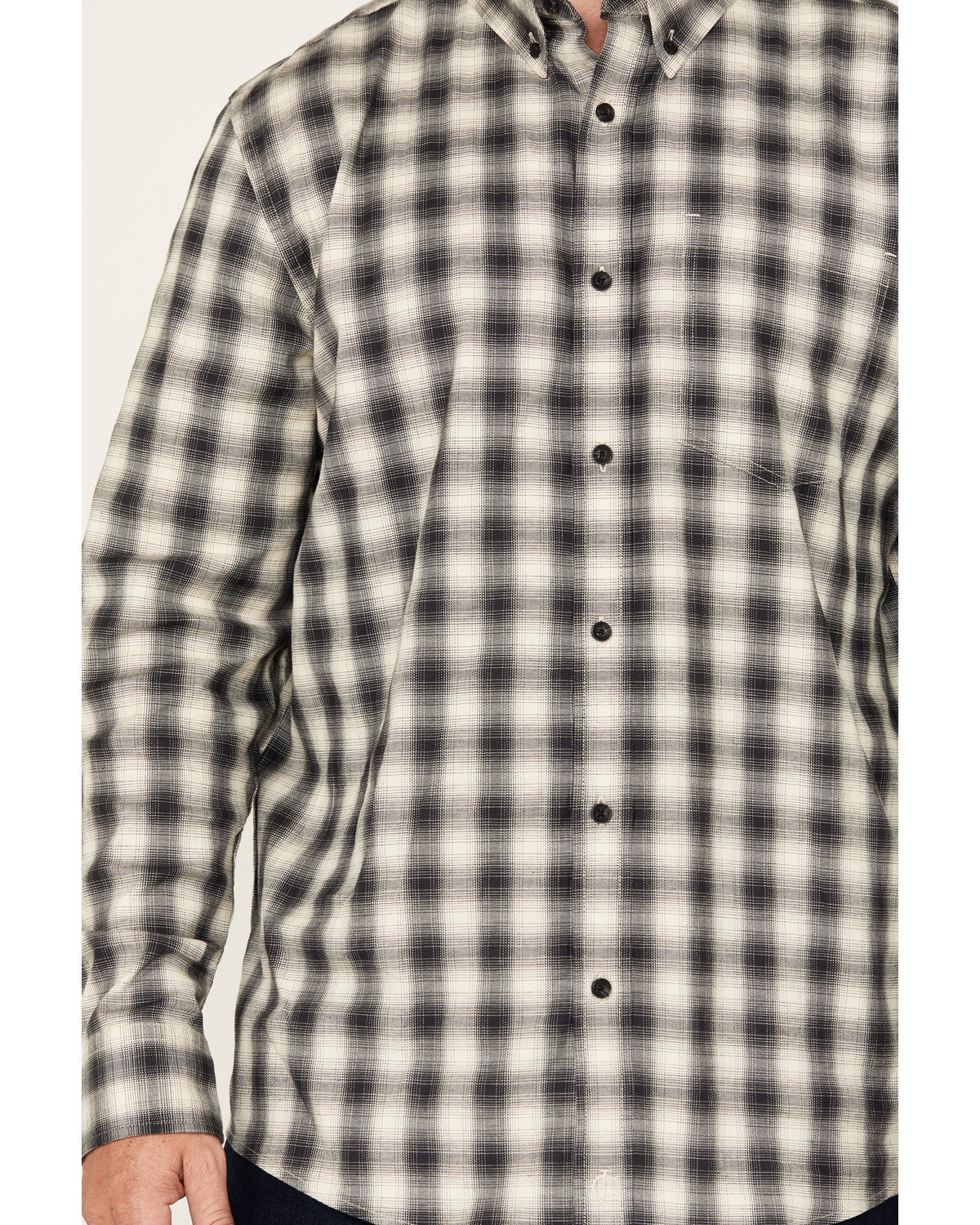 Men's Palamino Plaid Print Long Sleeve Button-Down Stretch | Cody James Clothing|Sale