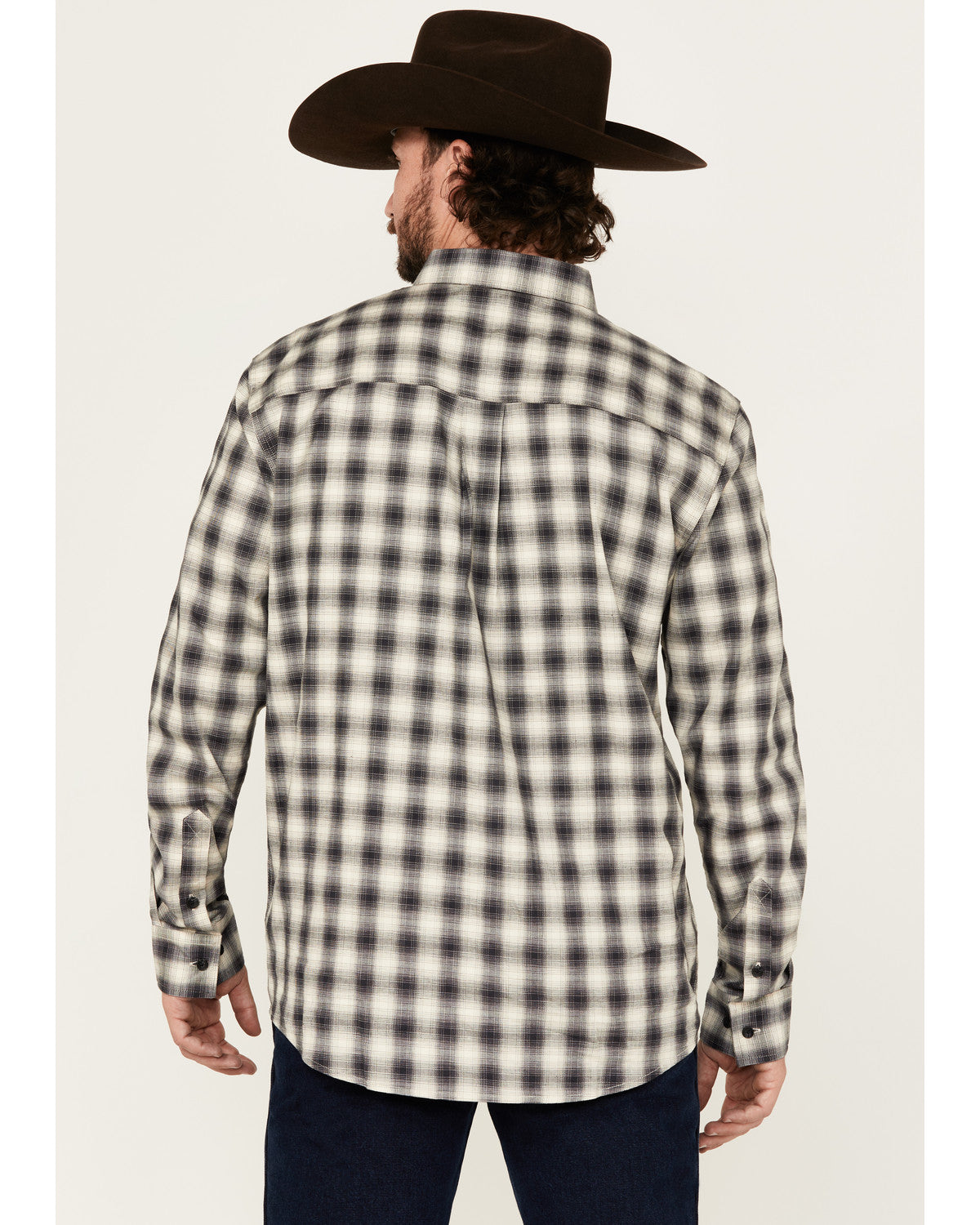 Men's Palamino Plaid Print Long Sleeve Button-Down Stretch | Cody James Clothing|Sale