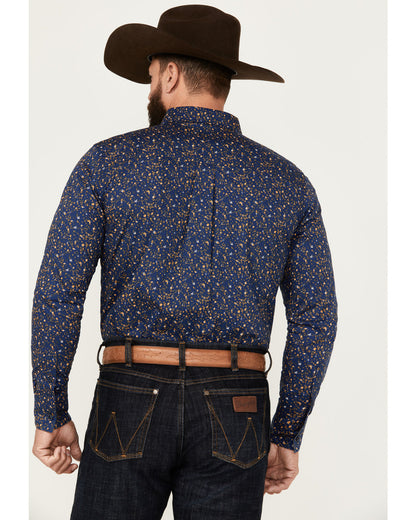 Men's Meadowlark Floral Print Long Sleeve Button-Down Stret | Cody James Clothing|Sale