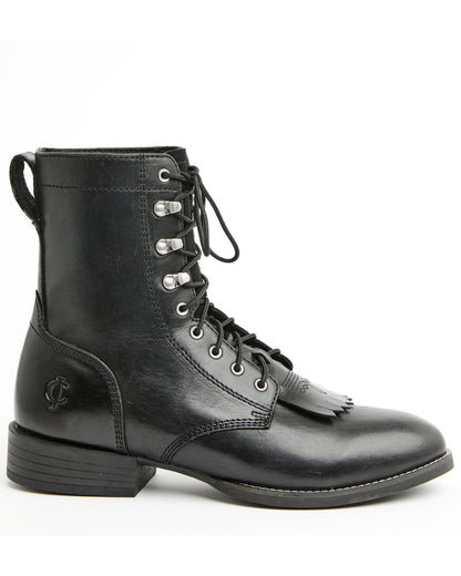 Men's 8" Highland Lace-Up Boots - Round Toe | Cody James Boots