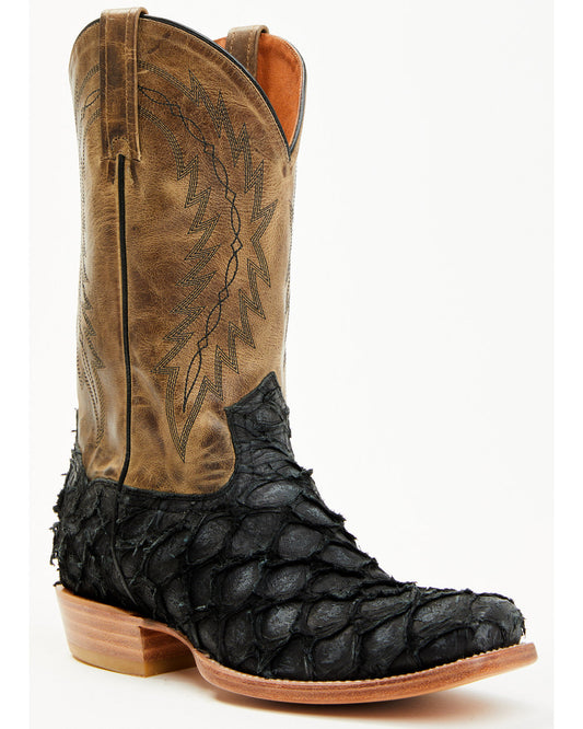 Men's Vaqueras Exotic Pirarucu Western Boots - Square Toe | Cody James Boots