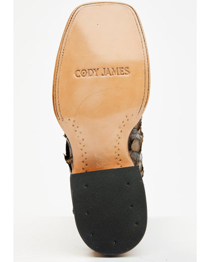 Men's Exotic Pirarucu Western Boots - Broad Square Toe | Cody James Boots