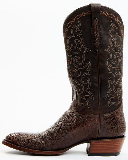 Men's Exotic Ostrich Leg Western Boots - Round Toe | Cody James Boots