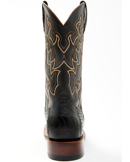 Men's Exotic Ostrich Leg Western Boots - Broad Square Toe | Cody James Boots