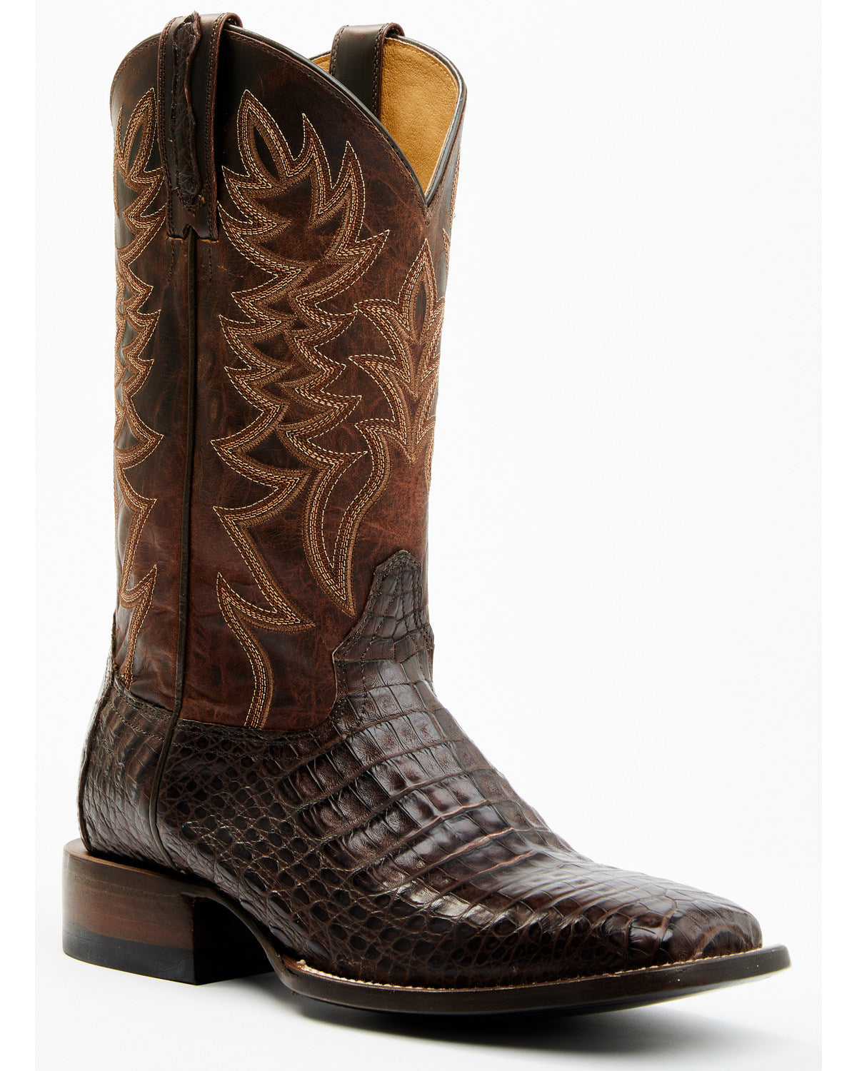 Men's Exotic Caiman Belly Western Boots - Broad Square Toe | Cody James Boots