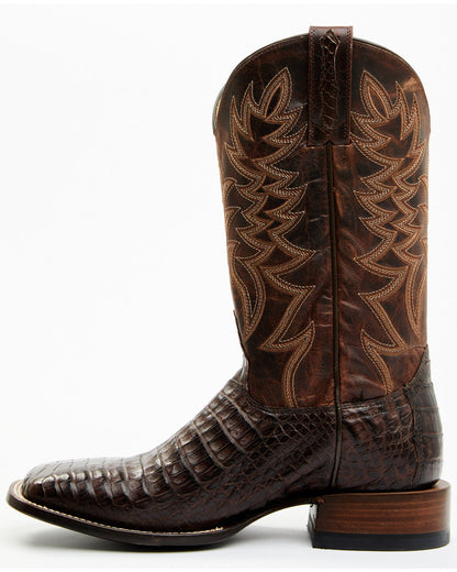 Men's Exotic Caiman Belly Western Boots - Broad Square Toe | Cody James Boots