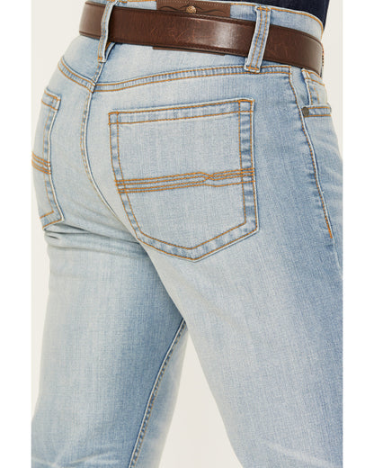 Men's Cowboy Wash Jackson Slim Straight Stretch Denim Jeans | Cody James Clothing