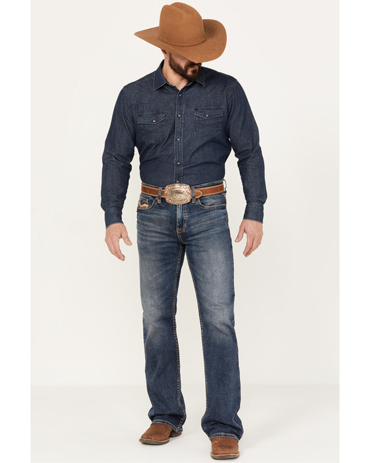 Men's Stonewall Wash Wyatt Slim Bootcut Stretch Denim Jeans | Cody James Clothing