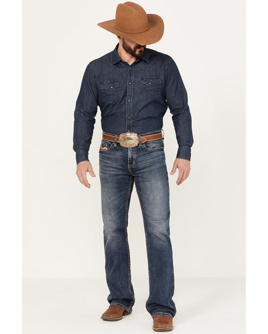 Men's Stonewall Wash Wyatt Slim Bootcut Stretch Denim Jeans | Cody James Clothing