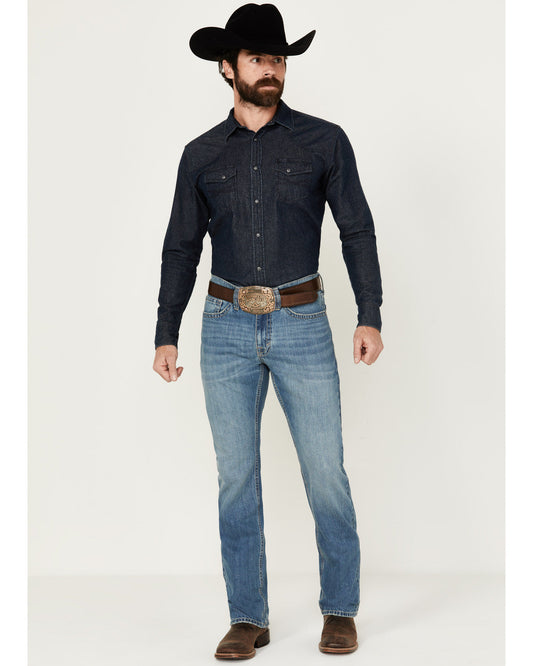 Men's Roughstock Wash Jackson Slim Straight Rigid Denim Jea | Cody James Clothing