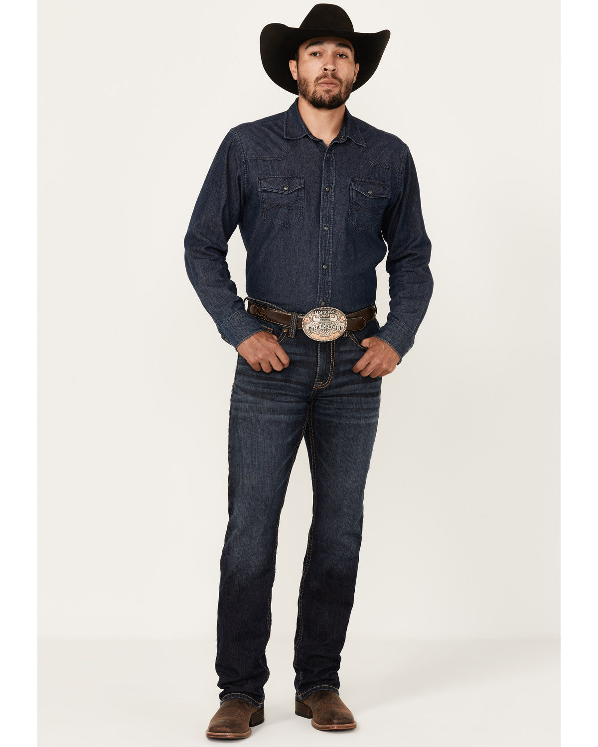 Men's Shadow Wash Jackson Slim Straight Stretch Denim Jeans | Cody James Clothing