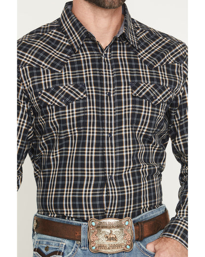 Men's Warriors Way Plaid Print Long Sleeve Snap Western Shi | Cody James Clothing