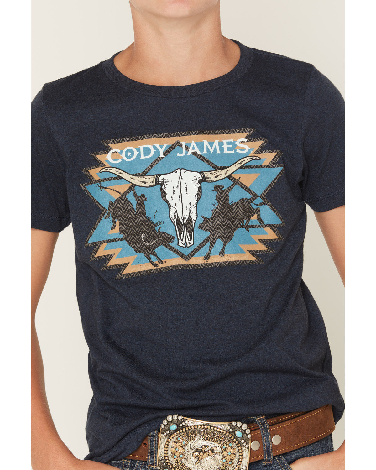 Boys' Skull Rodeo Short Sleeve Graphic T-Shirt | Cody James Clothing|Boys