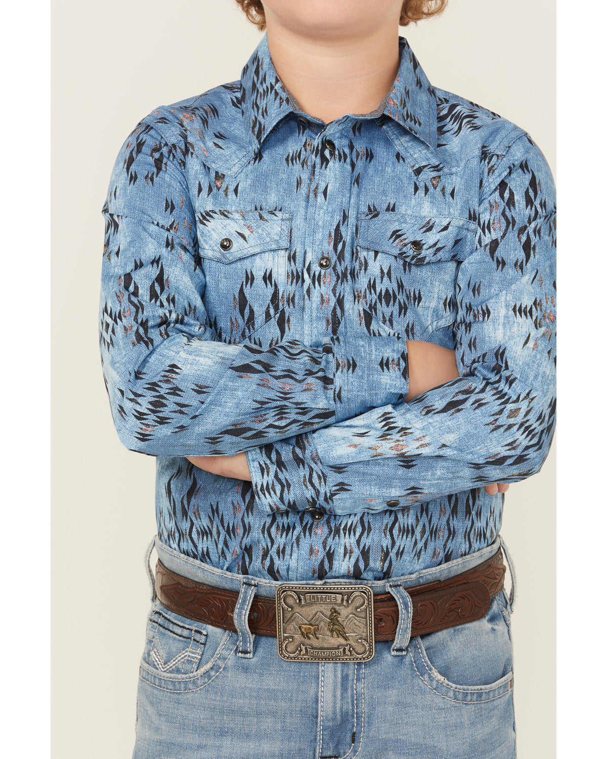 Boys' Maverick Southwestern Print Long Sleeve Snap Western | Cody James Clothing|Boys|Sale