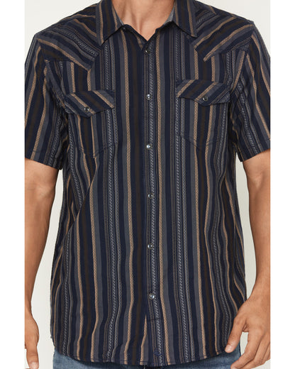 Men's Highland Rim Striped Print Short Sleeve Snap Western | Cody James Clothing|Sale