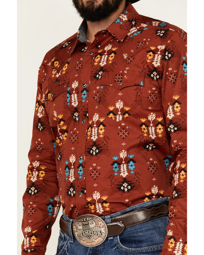Men's Firewater Southwestern Print Long Sleeve Snap Western | Cody James Clothing|Sale