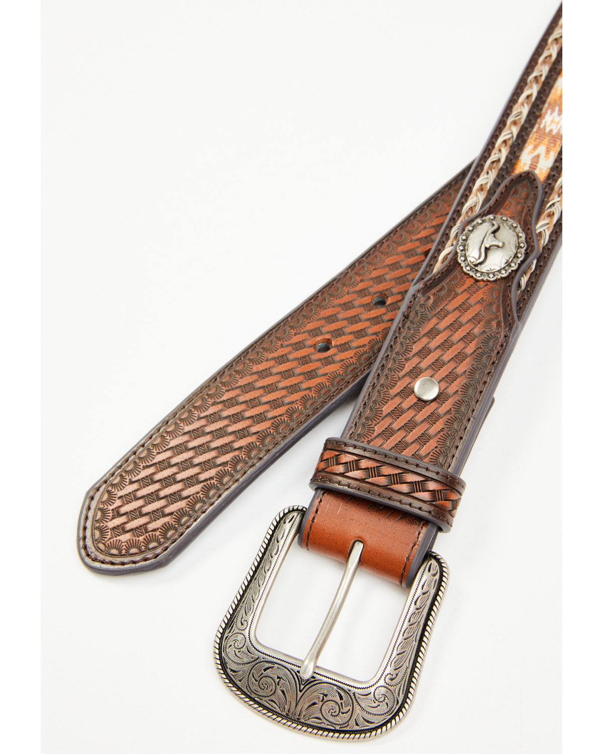 Men's Atwood Southwestern Inlay Belt | Cody James Accessories