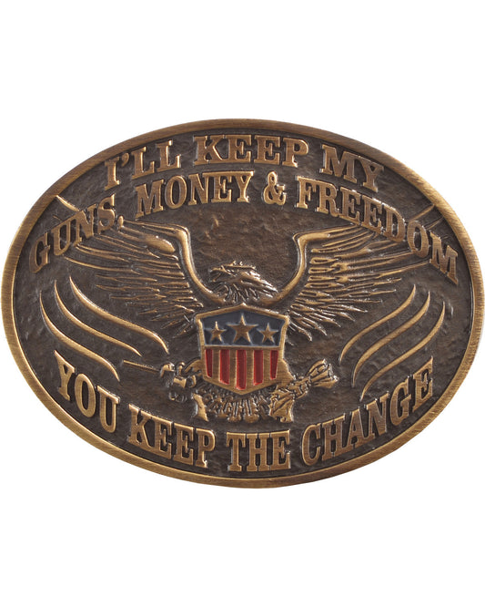 Men's I'll Keep My Guns Belt Buckle | Cody James Accessories