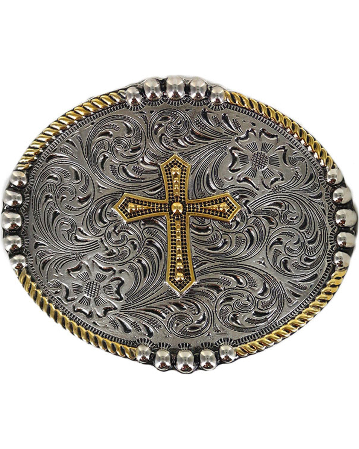 Men's Filigree Cross Belt Buckle | Cody James Accessories