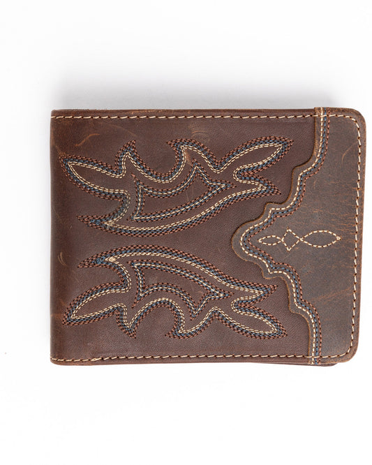 Men's Stitched Bi-Fold Leather Wallet | Cody James Accessories