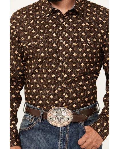 Men's Reign In Striped Print Long Sleeve Snap Western Shirt | Cody James Clothing|Sale